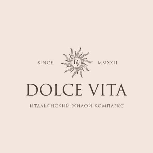 Логотип: Жилой комплекс DOLCE VITA - это жильё нового уровня с необычными архитектурными решениями, продуманной инфраструктурой, безопасностью и современными материалами